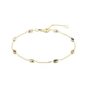 colored zirconia bracelet 16.5 - 17.5 - 18.5 cm