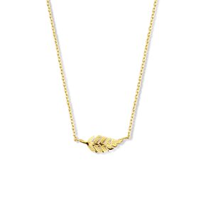 9k feather necklace 40 - 42 - 44 cm