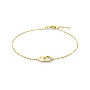 9k bracelet zirconia 16.5 - 17.5 - 18.5 