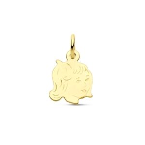 9k girl pendant 10.5 mm