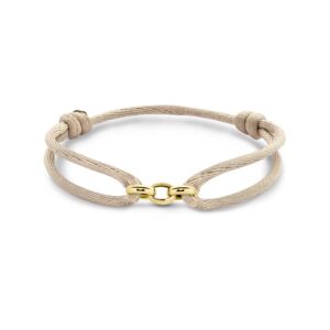 satin beige bracelet 13 - 26 cm