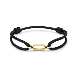 satin bracelet black 13 - 26 cm