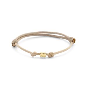 satin beige bracelet 13 - 26 cm