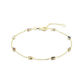 colored zirconia bracelet 16.5 - 17.5 - 18.5 cm