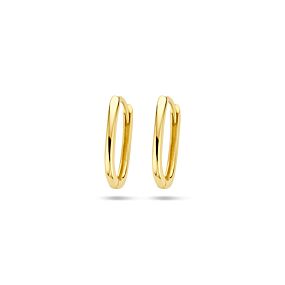 9k hoop earrings paperclip 14 mm