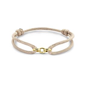 satin beige bracelet 13 - 26 cm