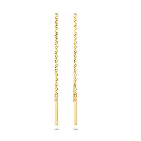 9k pull-through earrings bar 70 mm
