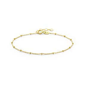 9k armband bolletjes 16 + 2 cm