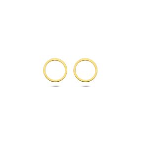 9k round stud earrings 8 mm