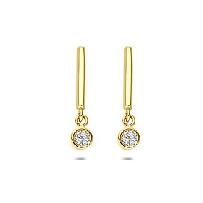 earrings zirconia 17.5 mm